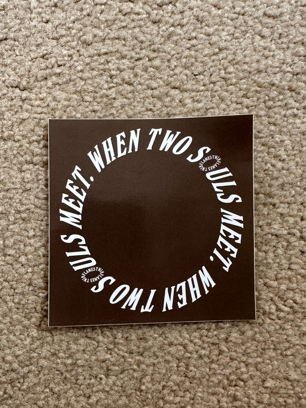 Twin Flames “When Two Souls Meet” sticker